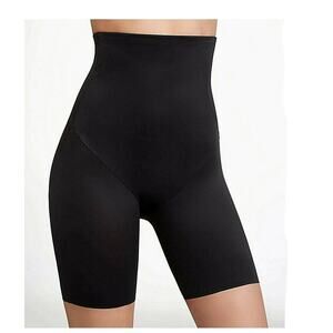 TC Fine Intimates Extra Firm High Waist Thigh Slimmer Short Black Size S